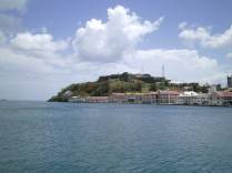 Fort George, no alto de uma colina em St. George's, capital de Granada
